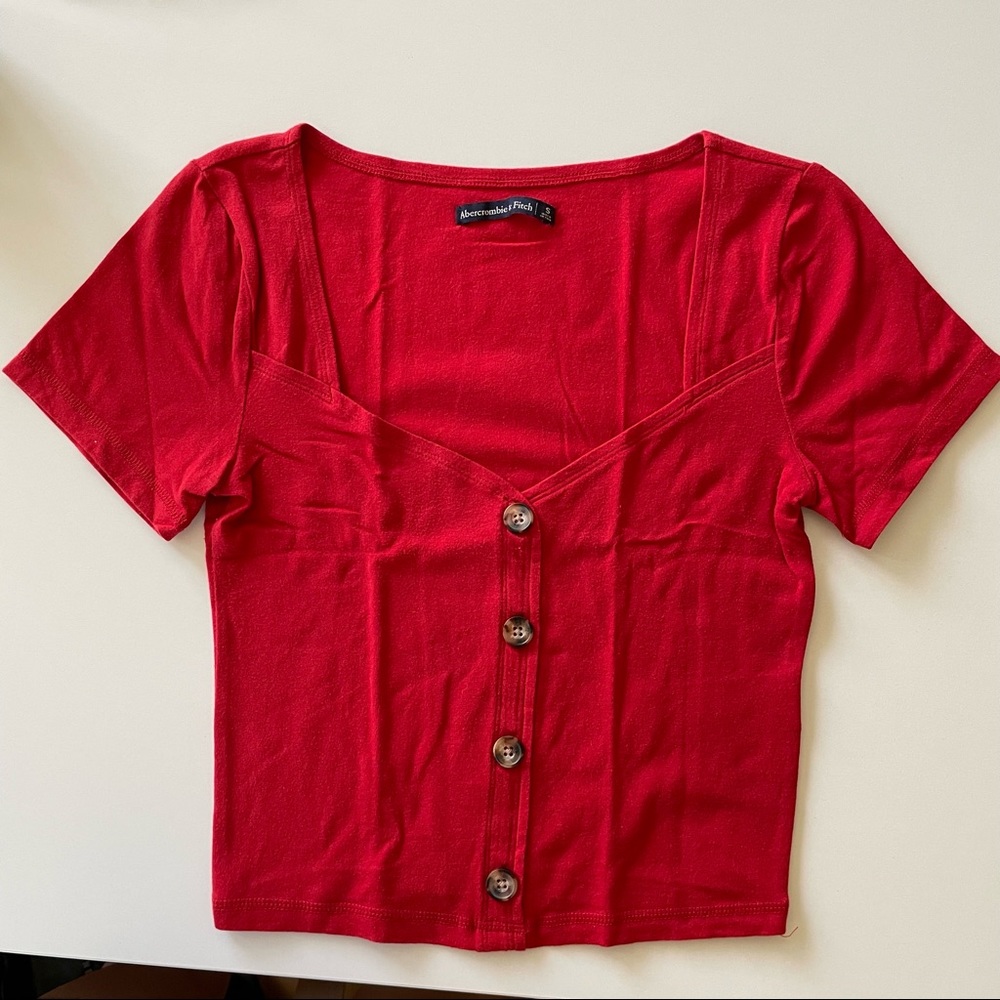 red sweetheart top - Picture 2 of 4